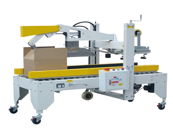 Mesin sealing tape cartoning kecil samudra biru perkasa